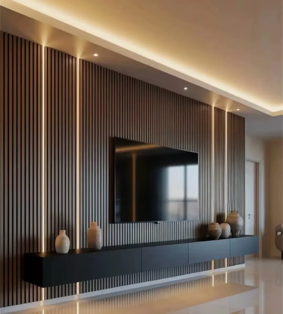 High Gloss TV Wall Units