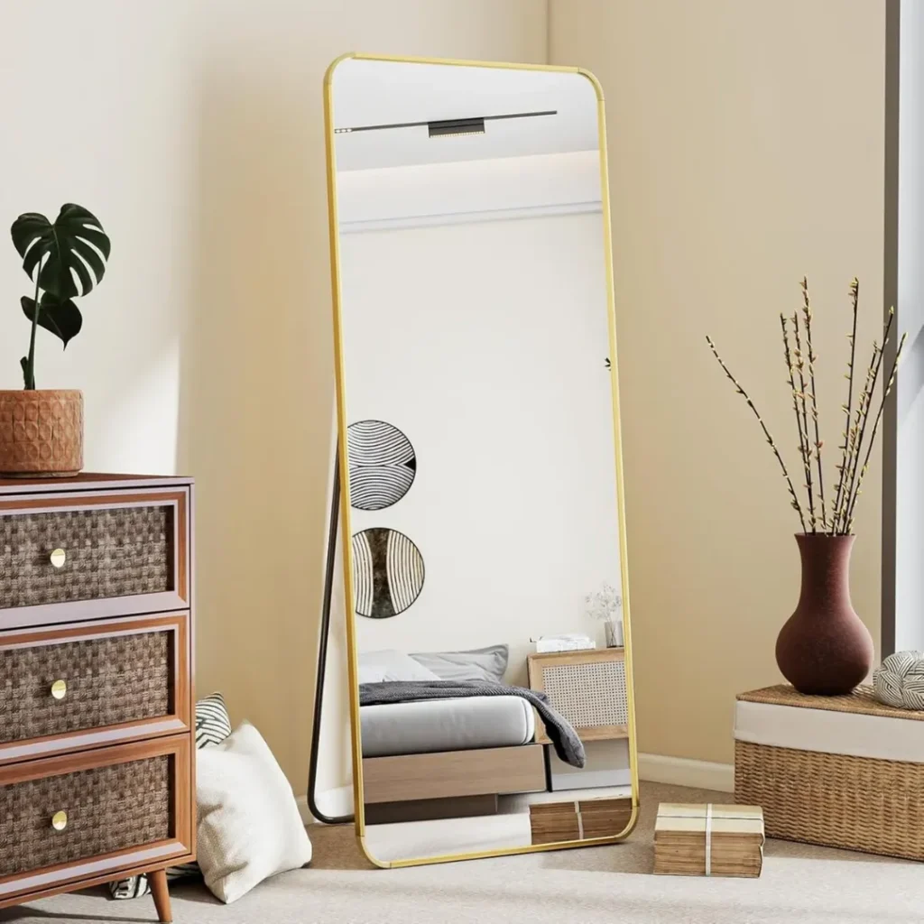 16 Full Length Mirror Ideas to Elevate Your Space 1 Floor Standing Full Length Mirrors
