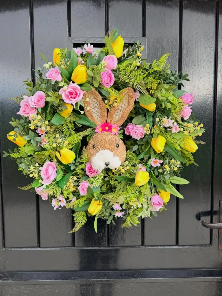 Spring Floral Easter Wreath