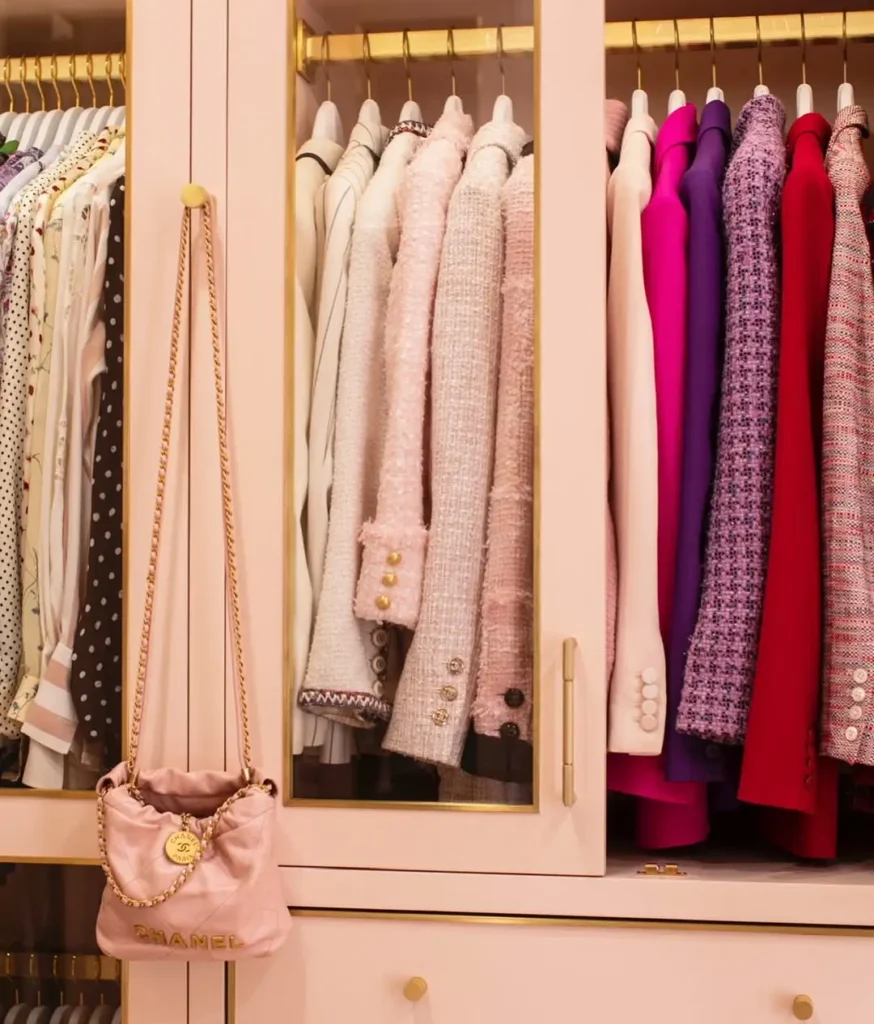 Soft Pastel Closet Styling