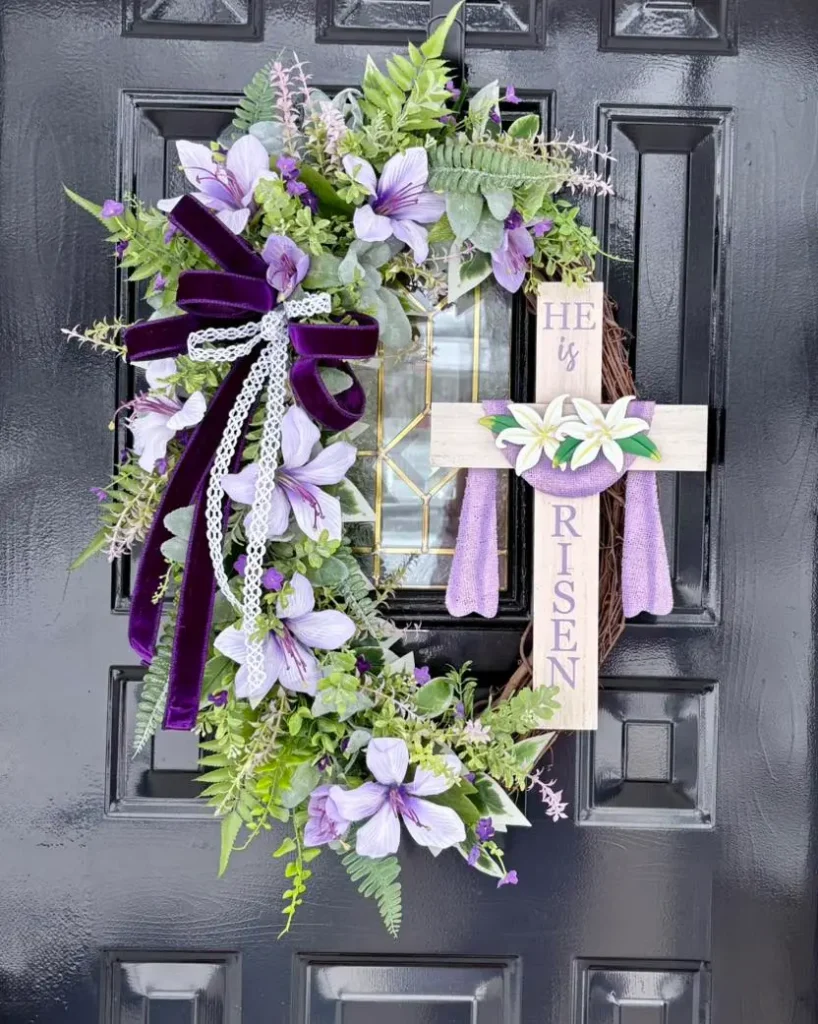 Lavender Easter Wreath