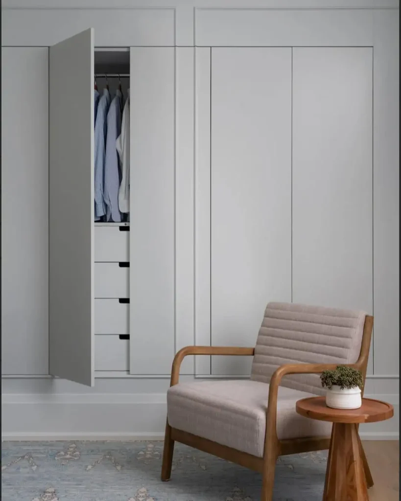Hidden Closet Behind Panels