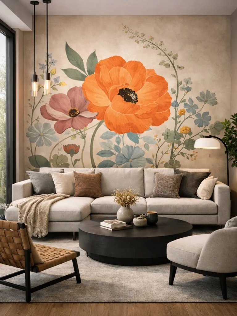 17 Sofa Back Wall Design Ideas for Stylish Homes 1 Accent Wall Behind Sofa