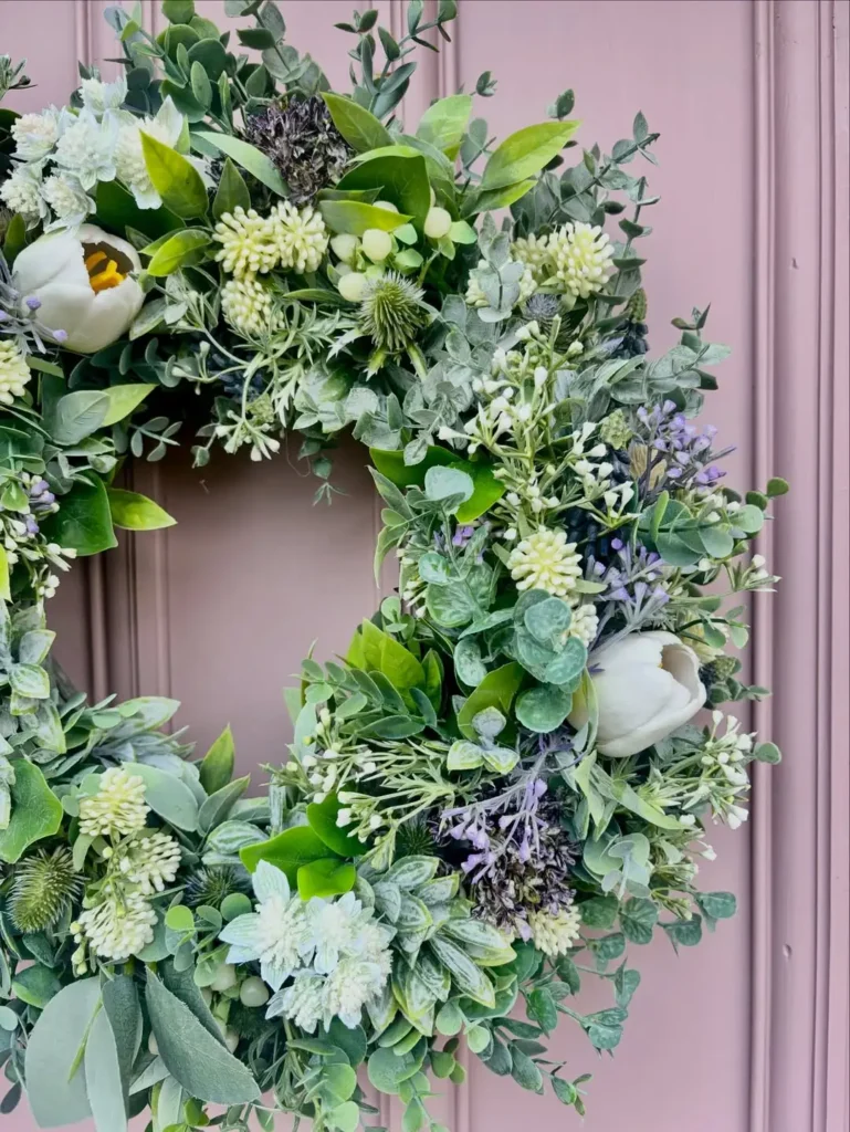 Minimal Greenery Easter Wreath