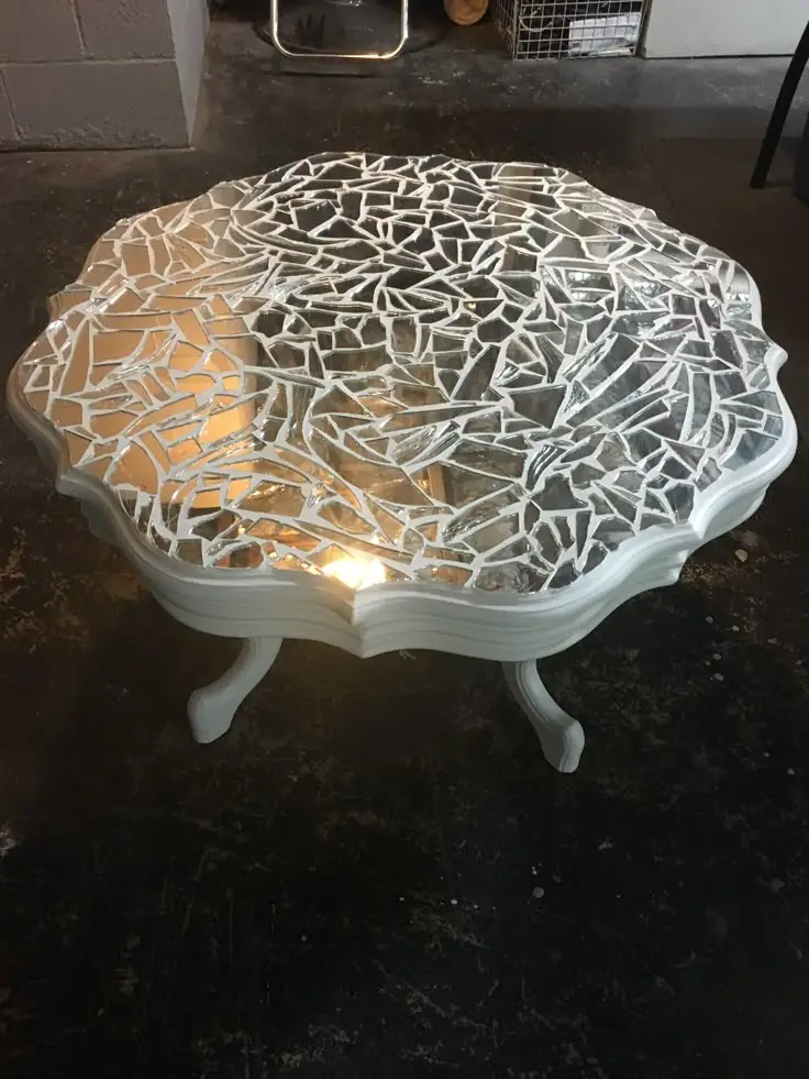 Mirror Tile Table Decor