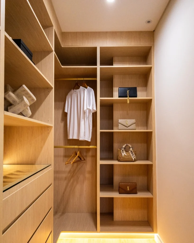 Open wardrobe rack designs