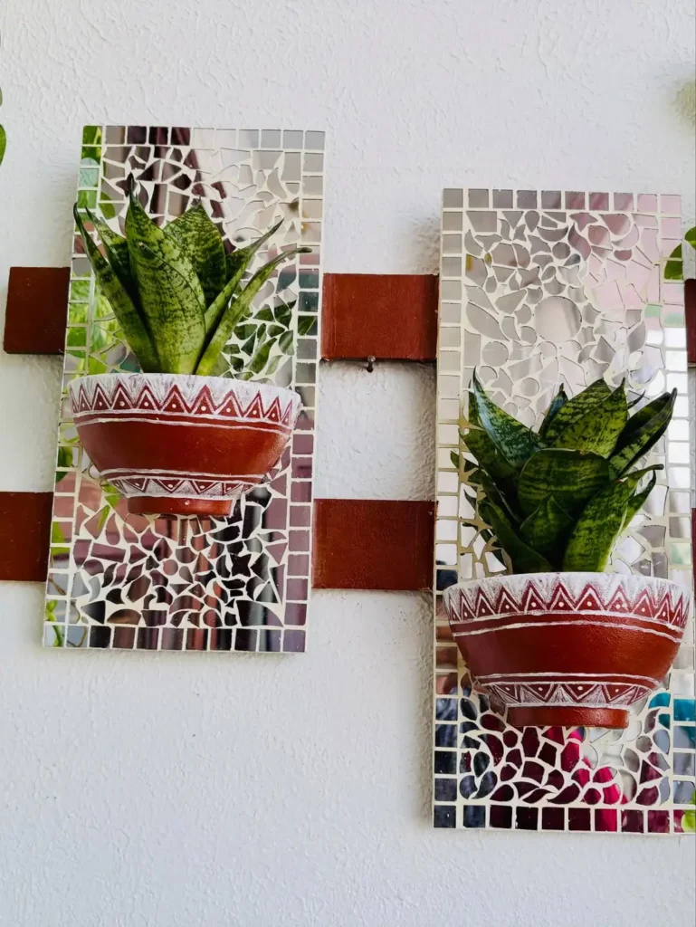 Mirror Mosaic Planters