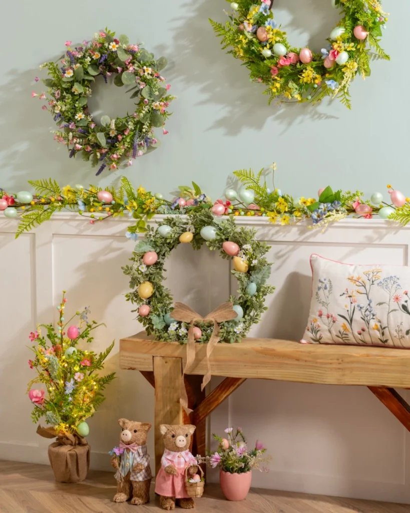 Spring Wreath and Garland Ideas