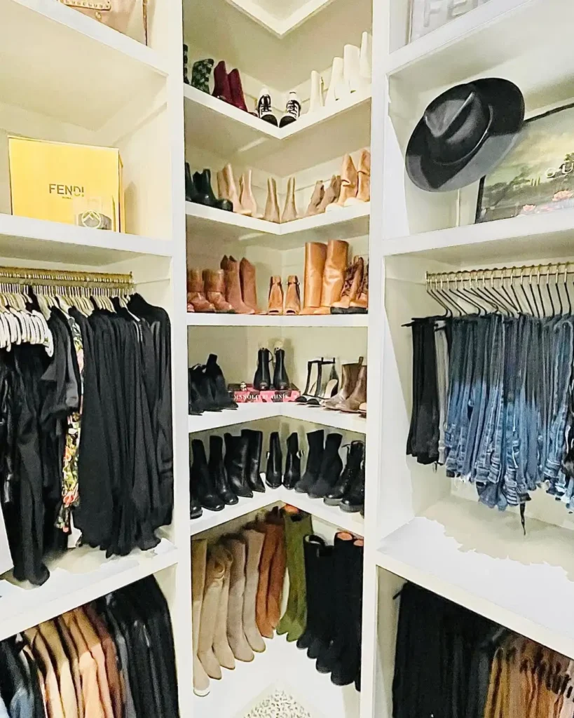 Corner Shelf Closet Storage