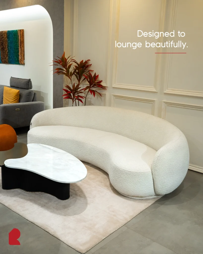 Curved Sofa with Chaise