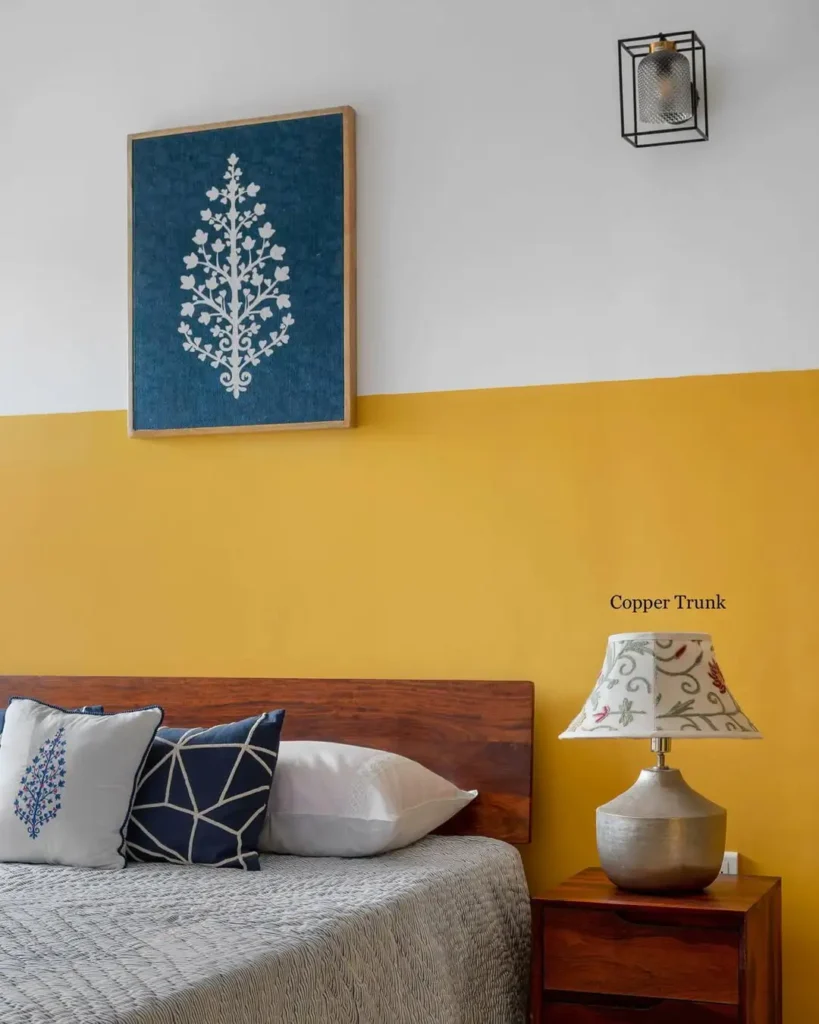 15 Wall Paint Patterns That Instantly Refresh Any Room 7 Two Tone Wall Designs