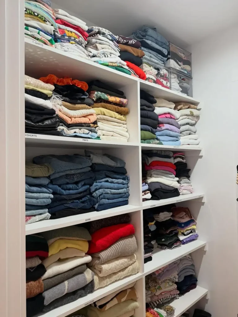 Folded Clothing Shelf Systems