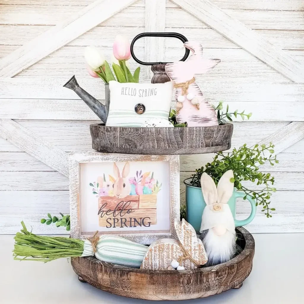 Tiered Tray Porch Styling