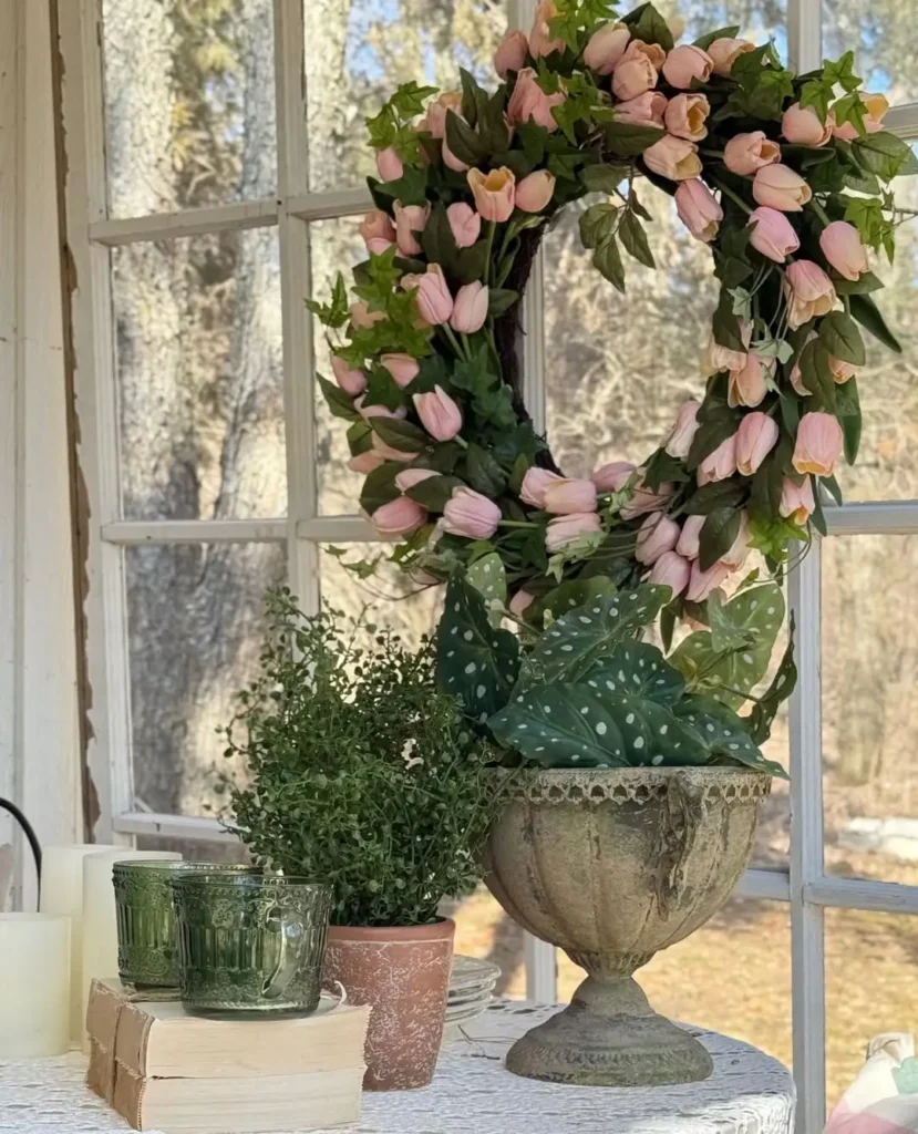 Tulip Easter Wreath