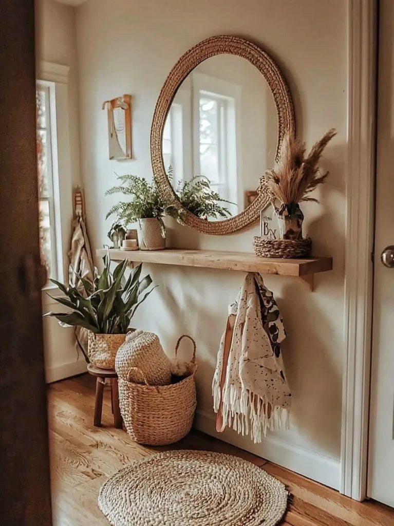 Boho Mirror Wall Styling