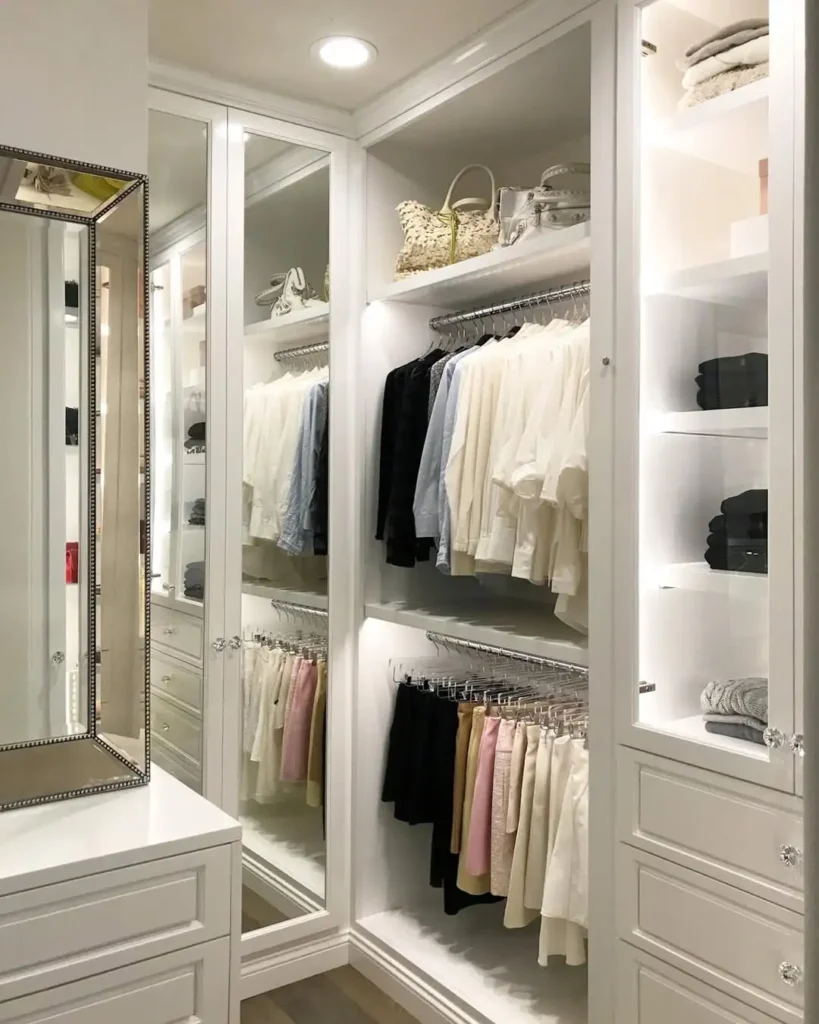 Soft Lighting Closet Ambiance