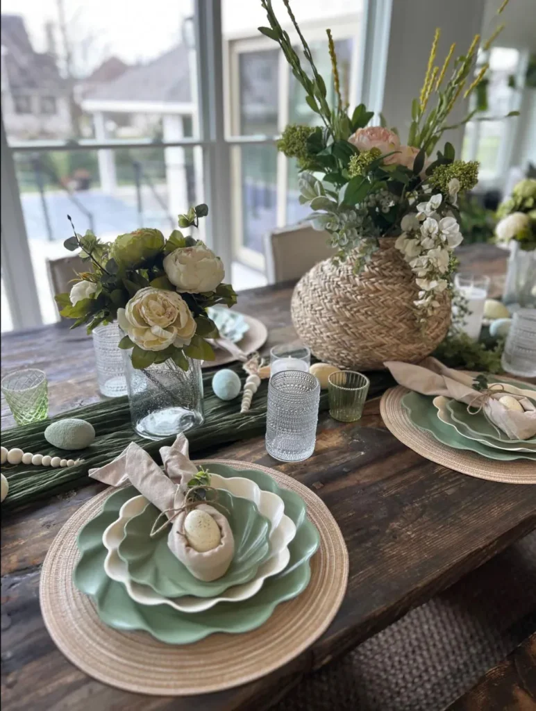 Rustic Easter Table Decor