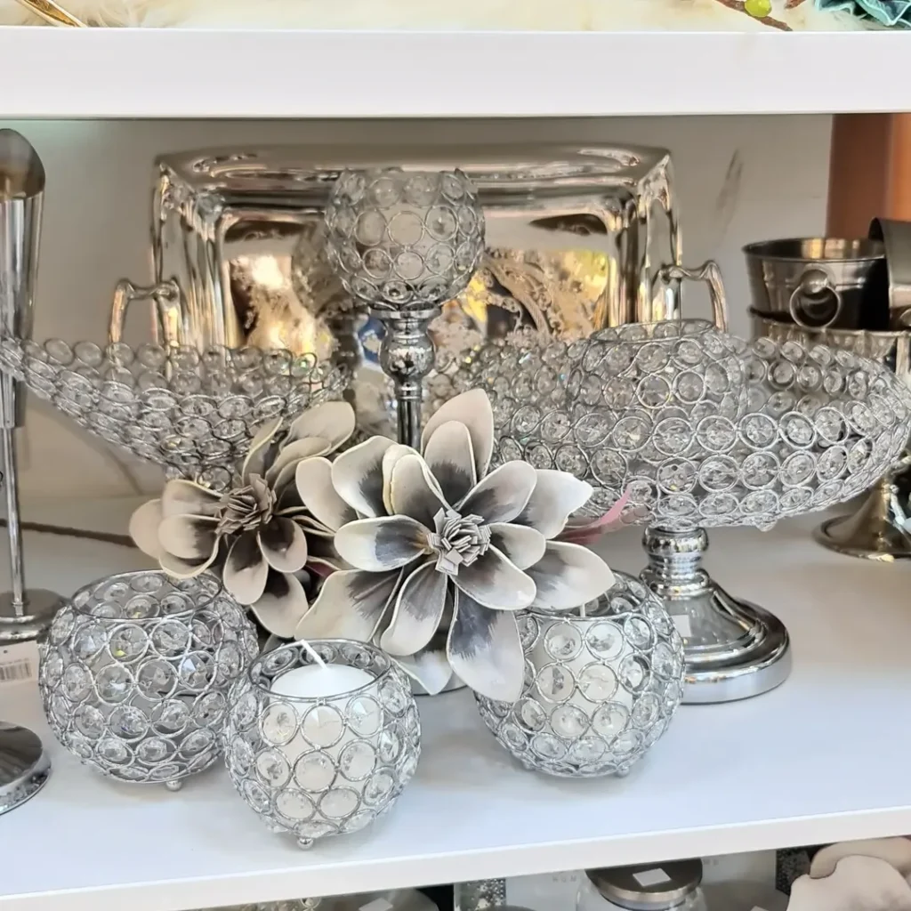 Broken Mirror Candle Holders