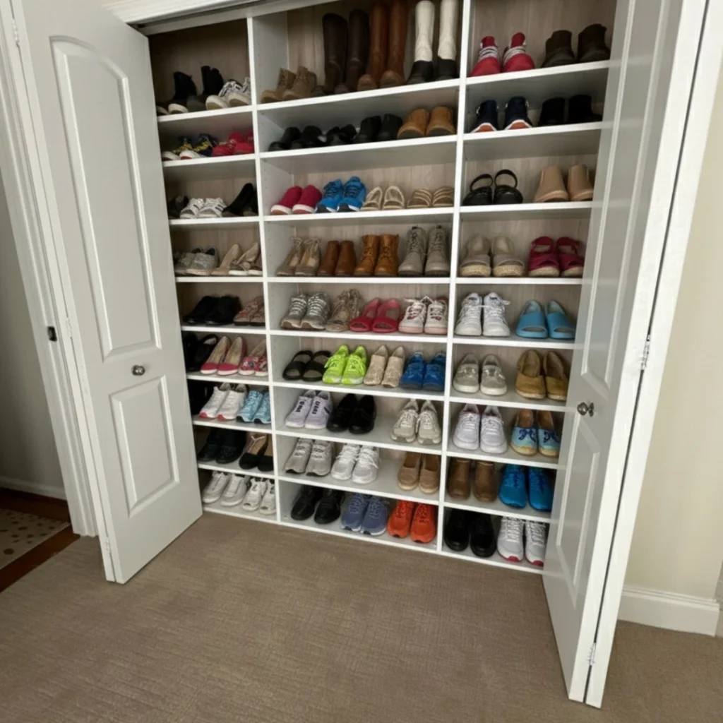 Minimalist Shoe Closet Layout