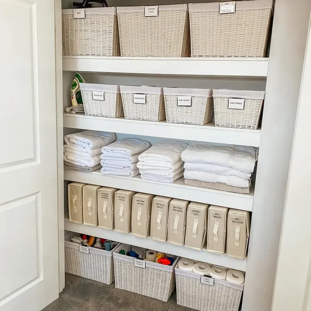 15 Linen Closet Organization Ideas For a Tidy Home 45 Linen Shelf Labeling Systems