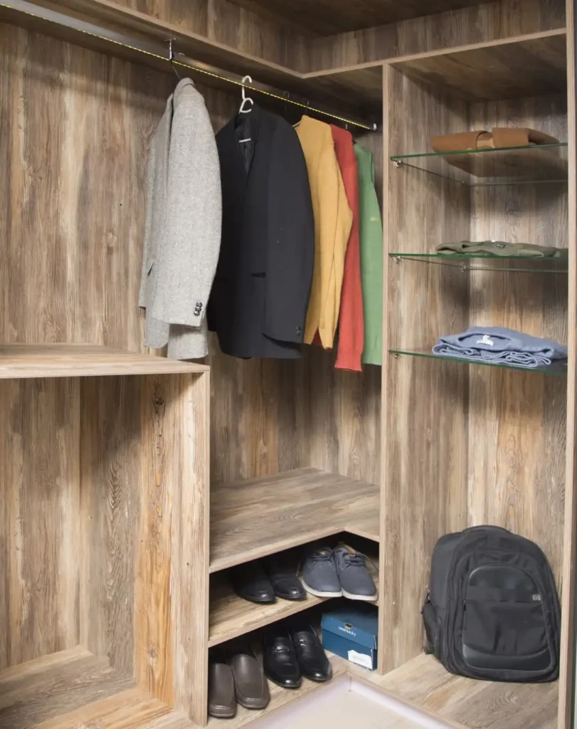 16 Corner Wardrobe Closet Ideas for Stylish Storage 33 Open Corner Wardrobe Racks