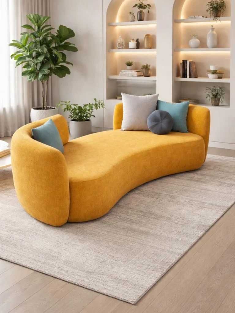 18 Sofa Design for Living Rooms You’ll Love 17 Statement Curved Sofas