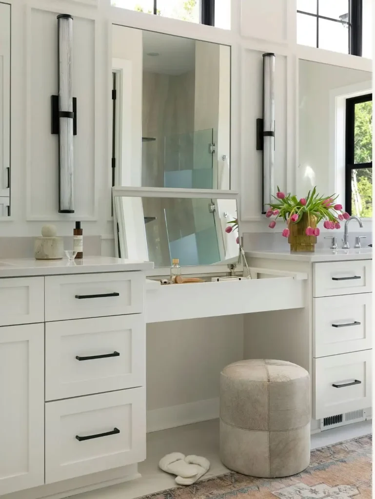 17 Vanity Organization Ideas For a calm, Stylish Vanity 15 Hidden Storage Vanity Designs