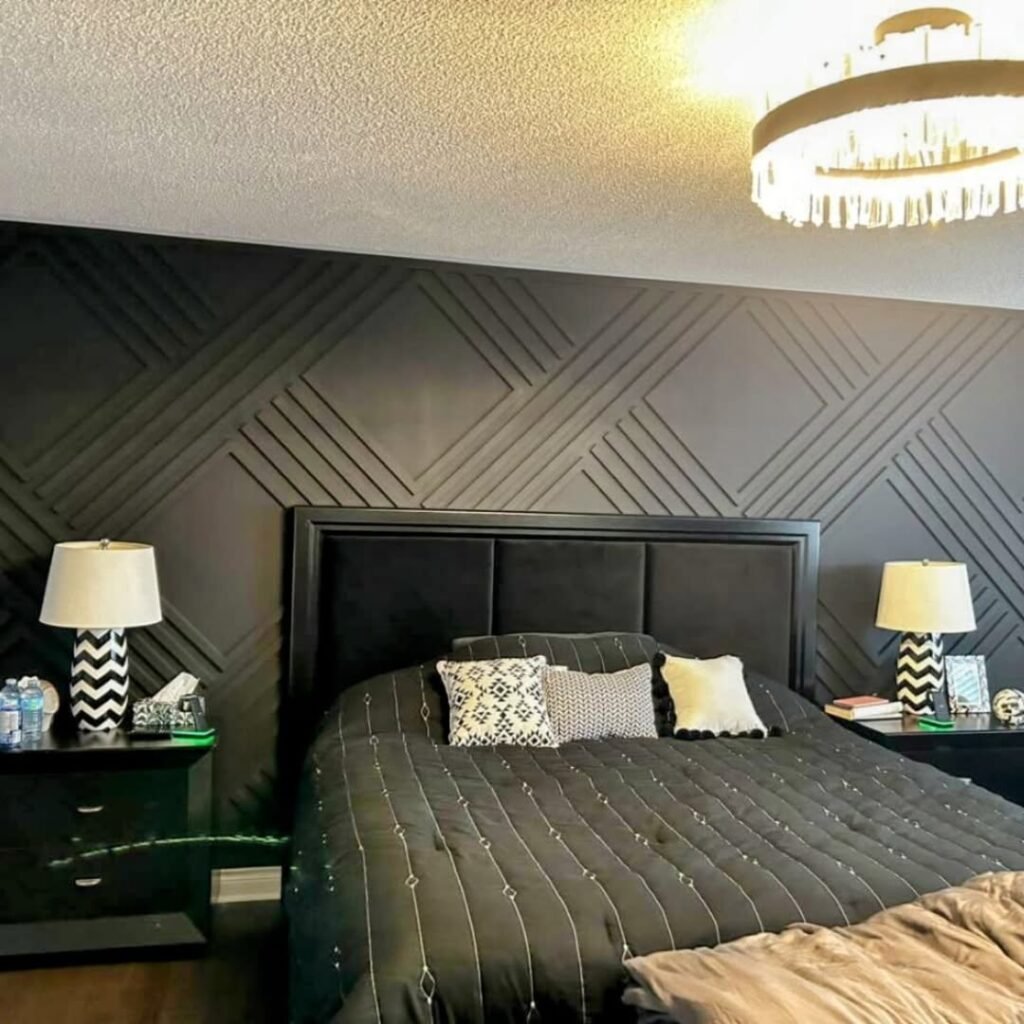 Bedroom MDF Accent Walls