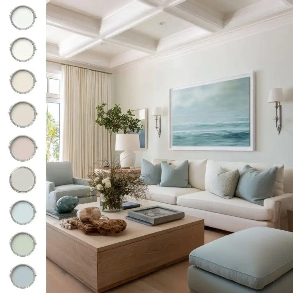 15 Living Room Paint Color Ideas You’ll Love 31 Coastal Inspired Color Schemes