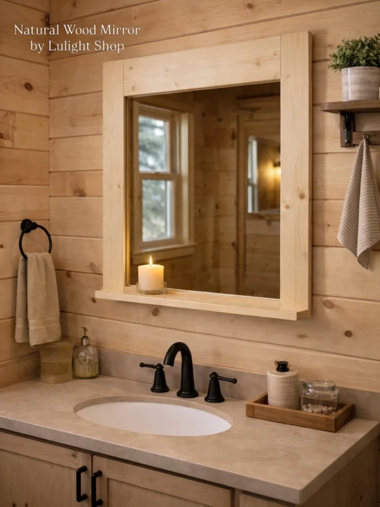 Wood Framed Vanity Mirrors
