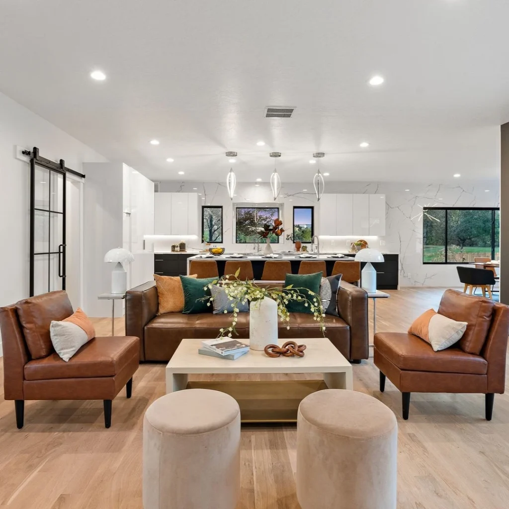 15 Living Room Paint Color Ideas You’ll Love 45 Open Concept Color Flow