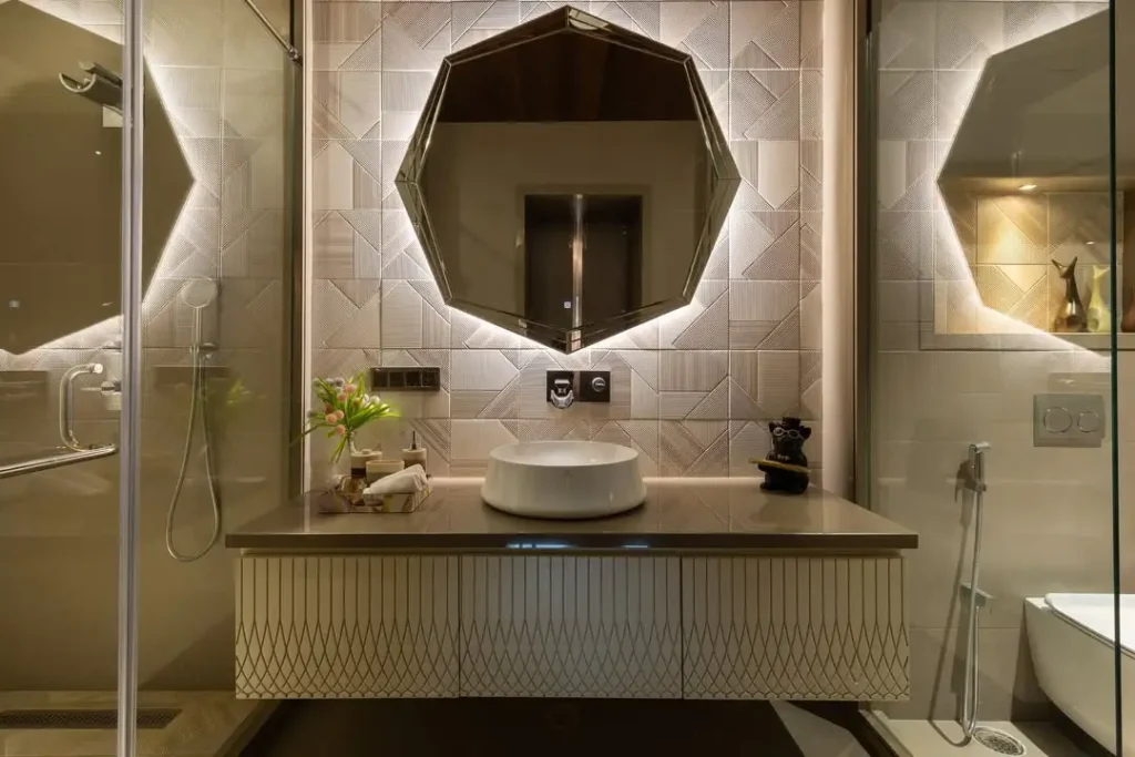 Octagonal Bathroom Mirrors