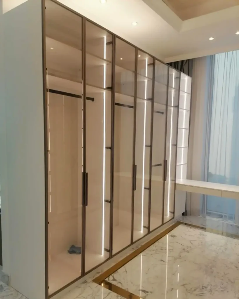 Glass Door Closet Cabinets