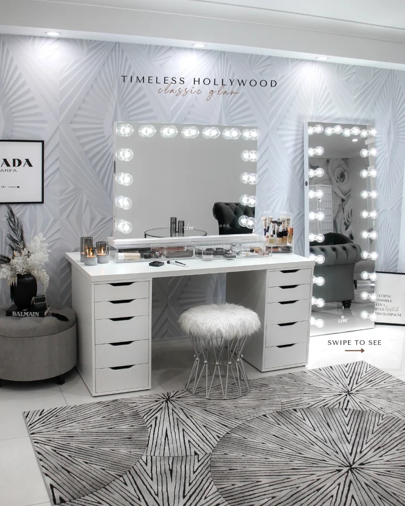 Hollywood Mirror Vanity Setups
