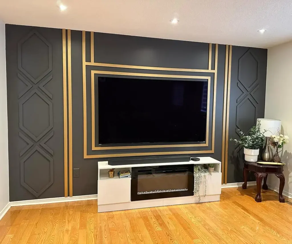 Dark Accent TV Walls