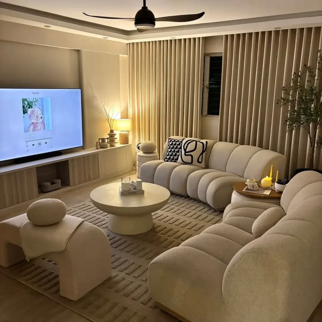 Modern Lounge Curved Couch