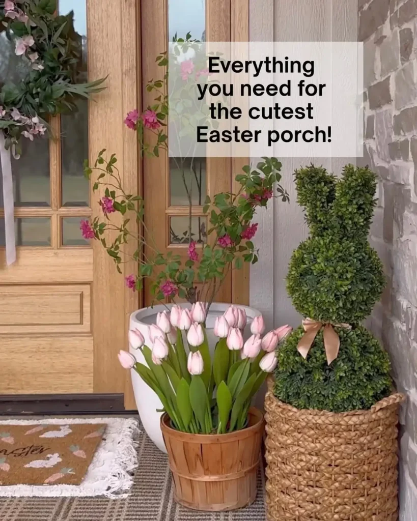 Easter Porch Planters
