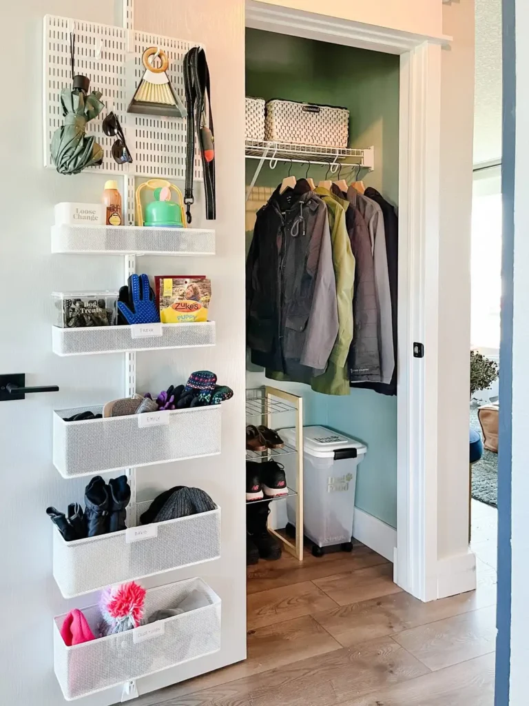 Entryway Coat Closet Shelving