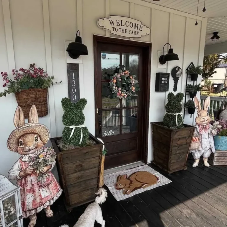 easter porch decor