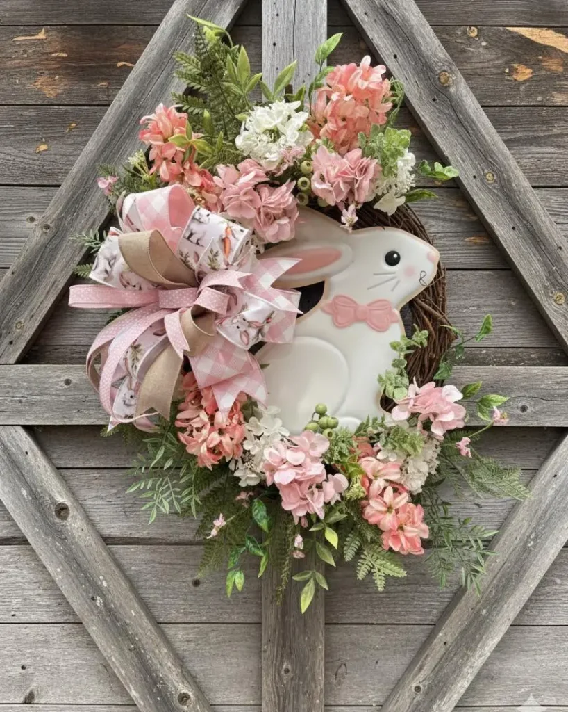 Cottage Style Easter Wreath