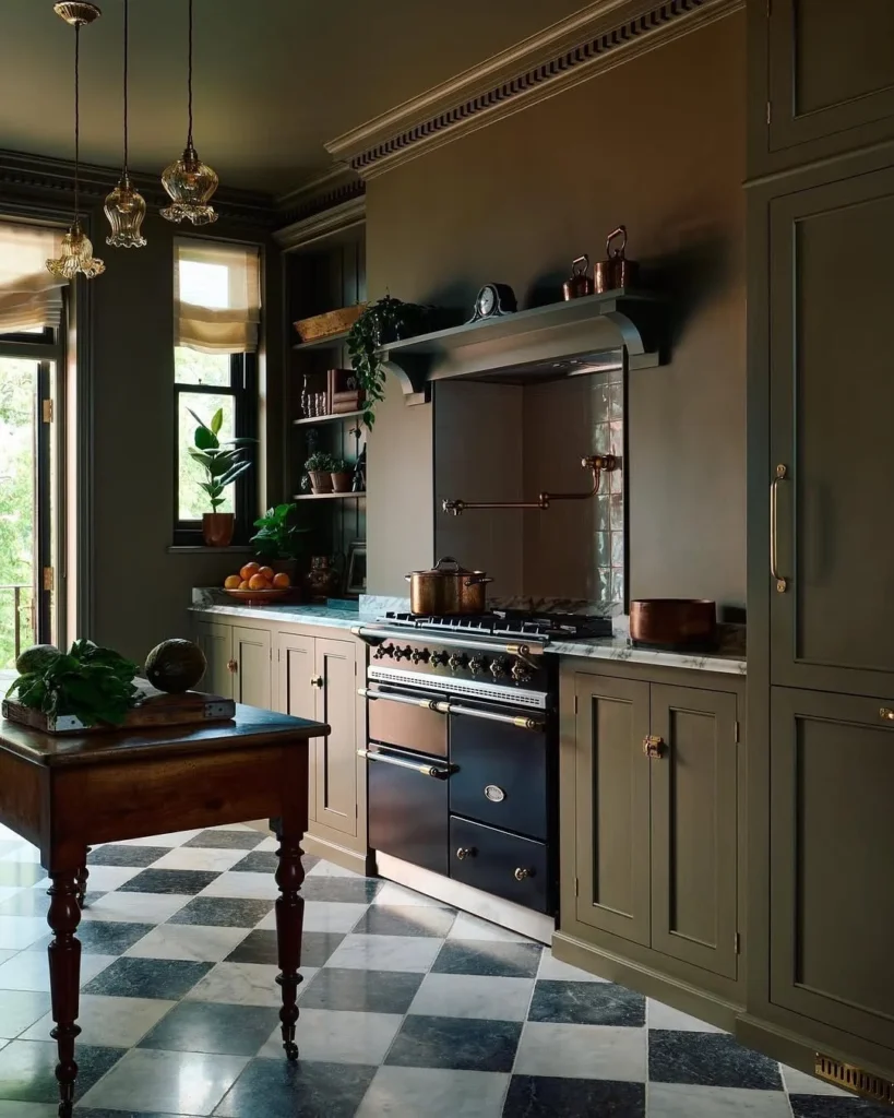 15 Kitchen Paint Colors That Instantly Refresh 13 Moody Dark Kitchen Paint