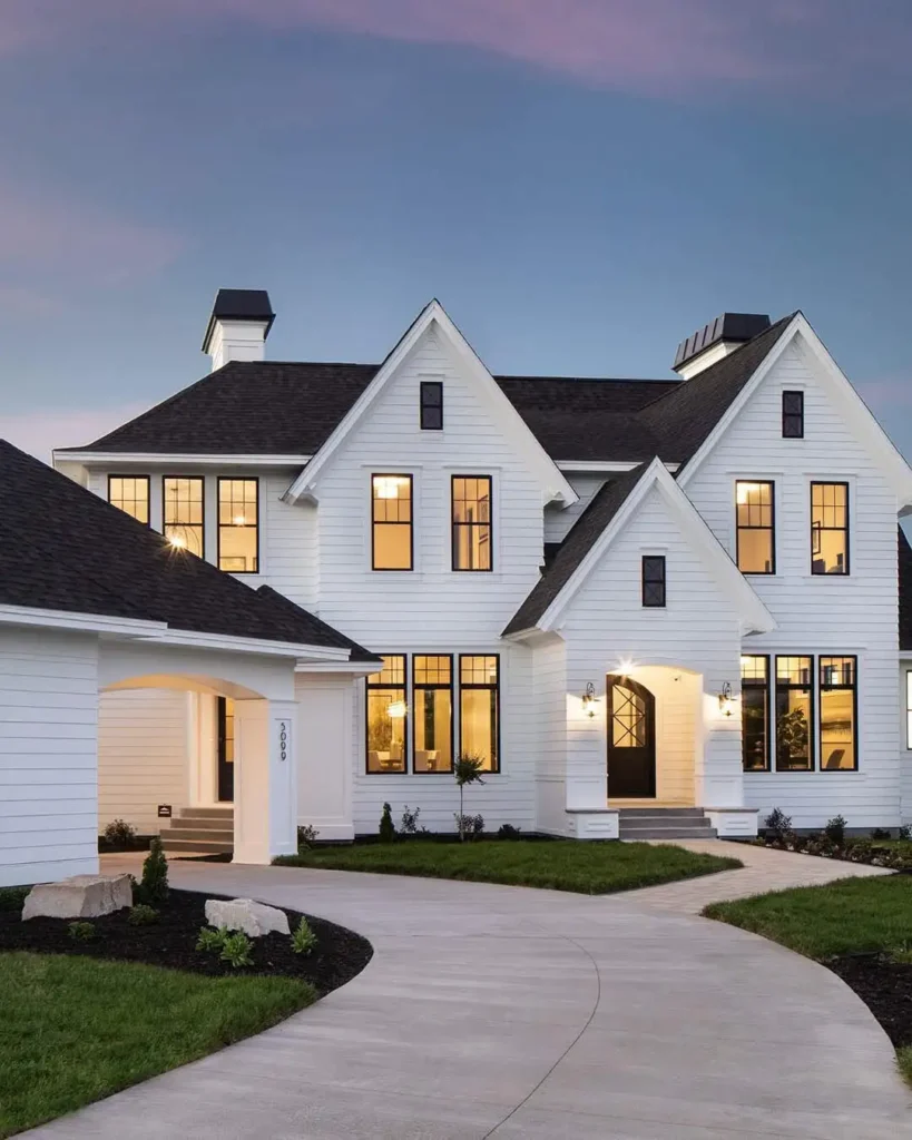 Black and White Contrast Homes