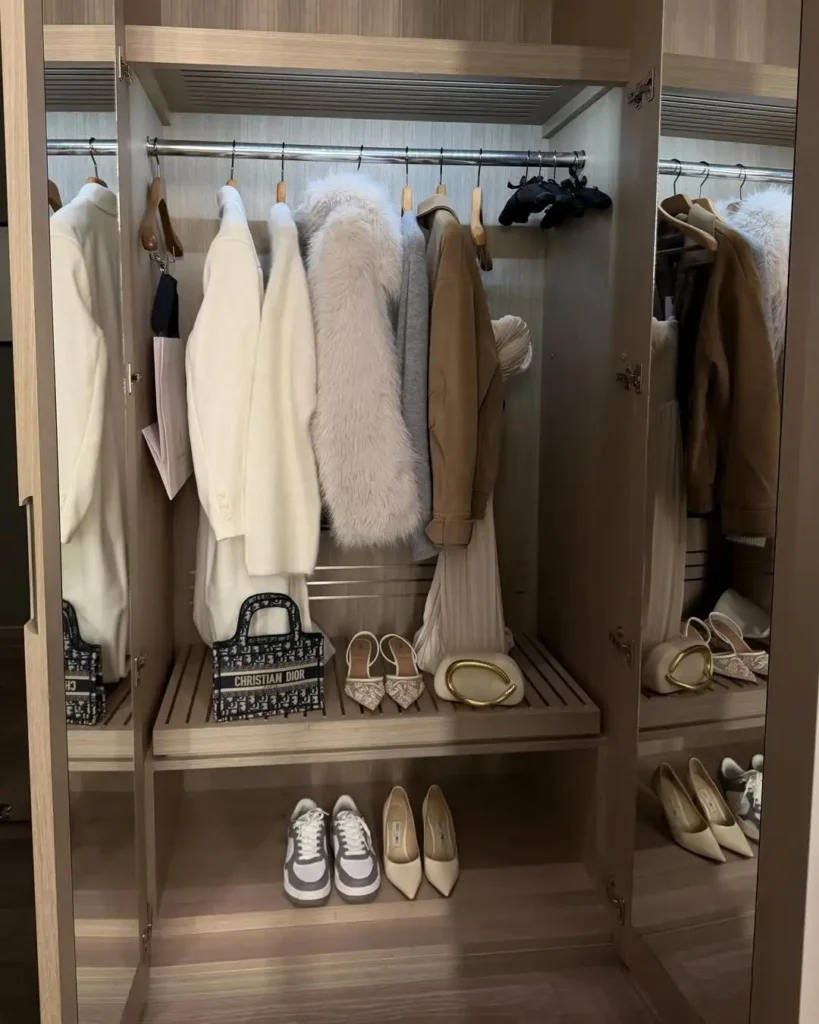 Minimal Coat Closet Organization