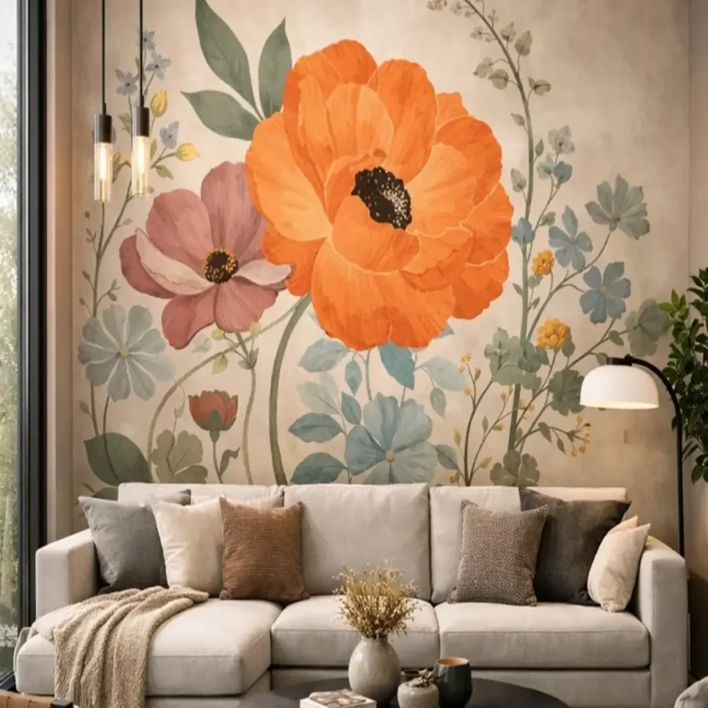 sofa back wall design