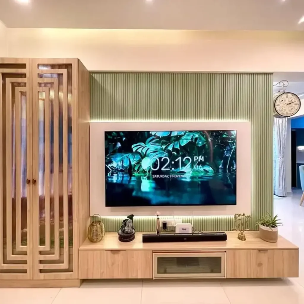 15 TV Wall Panel Ideas to Transform Your Living Room 2 tv wall panel