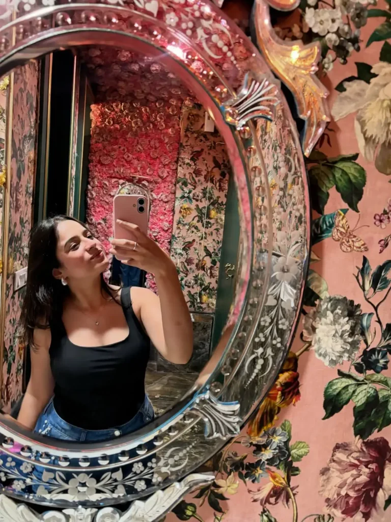 Mirror Selfie With Wall Decor