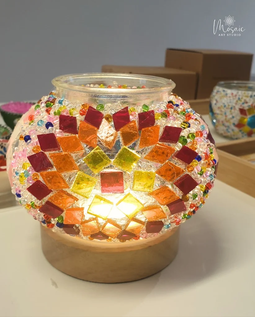 Mirror Tile Candle Holders