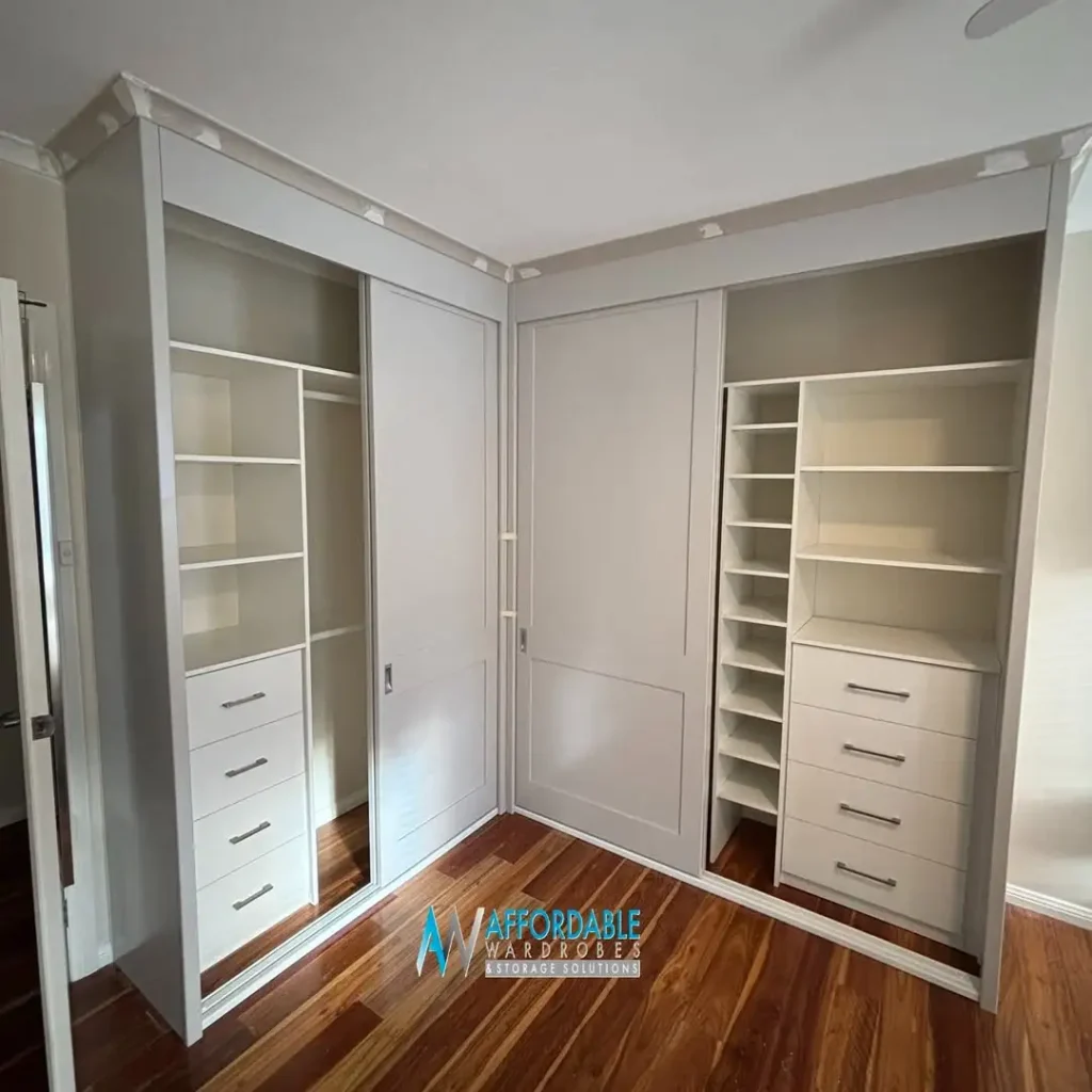 16 Corner Wardrobe Closet Ideas for Stylish Storage 1 L-shaped Corner Wardrobe Closets