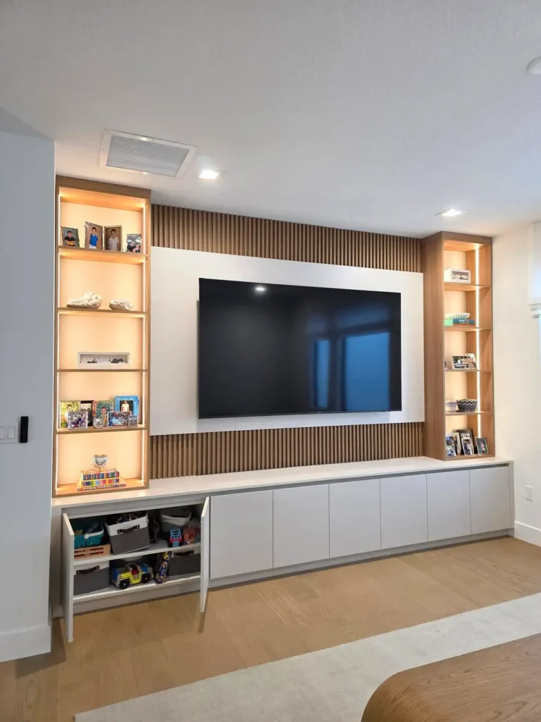Built In Storage TV Panels
