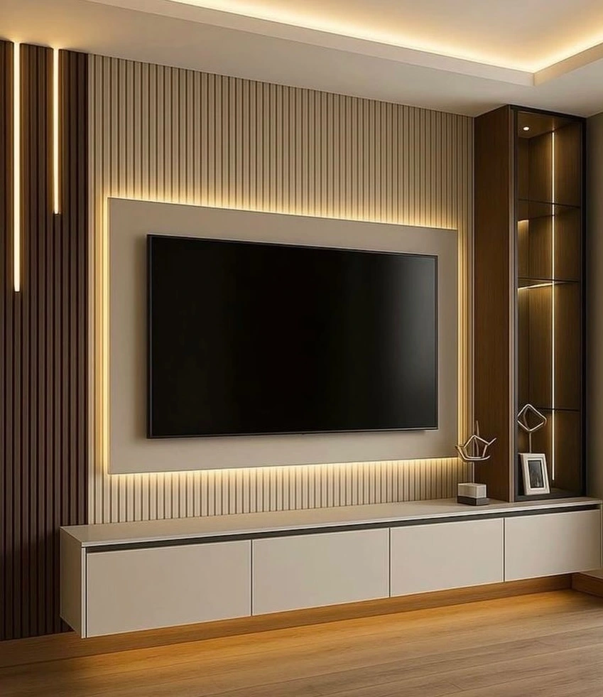 Floating TV Panel Wall Designs
